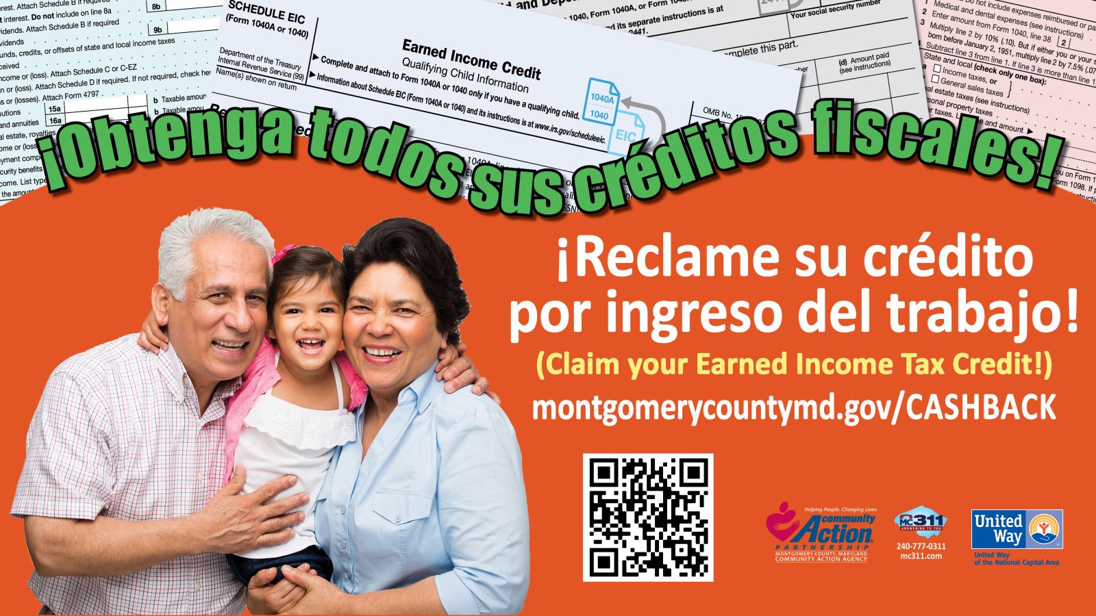 Get all your tax credits Spanish graphic